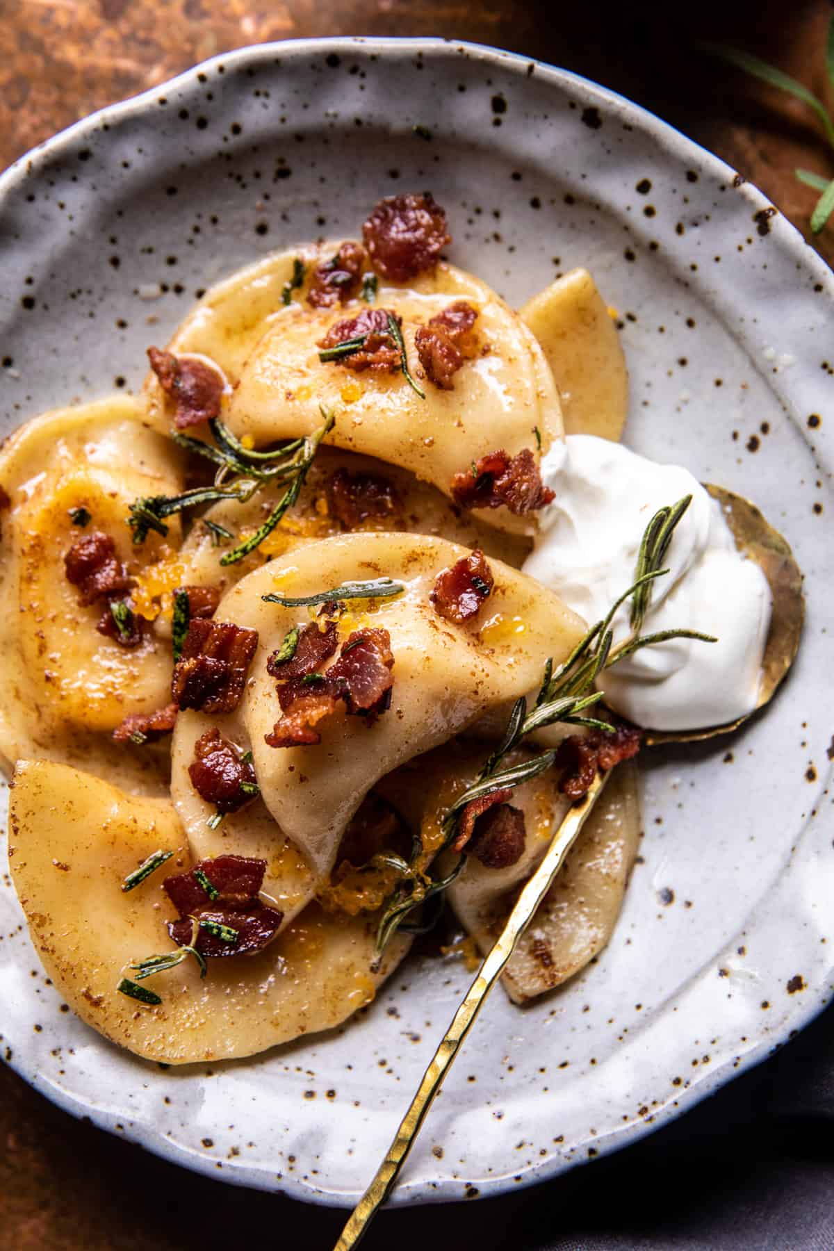 Roasted Garlic Cheddar Pierogi | halfbakedharvest.com