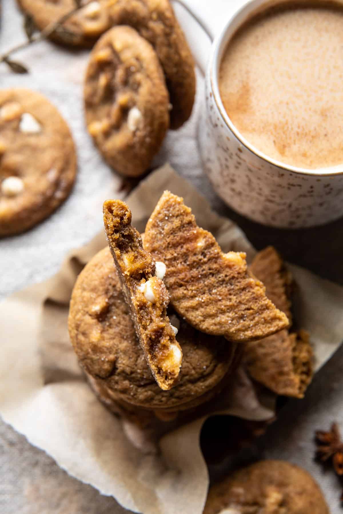 White Chocolate Chai Pumpkin Snickerdoodles | halfbakedharvest.com