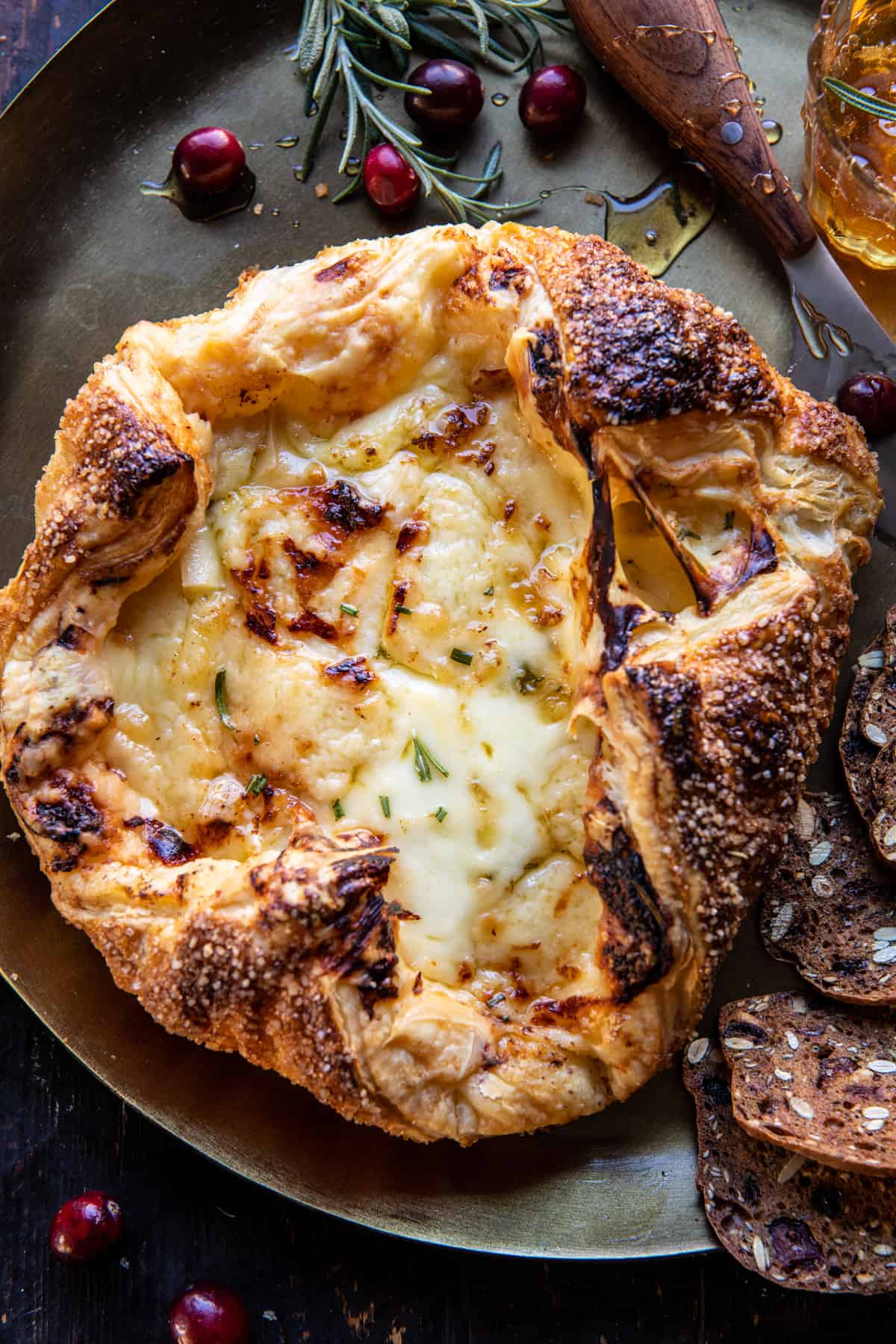 Baked Gruyère in Pastry with Rosemary and Garlic | halfbakedharvest.com