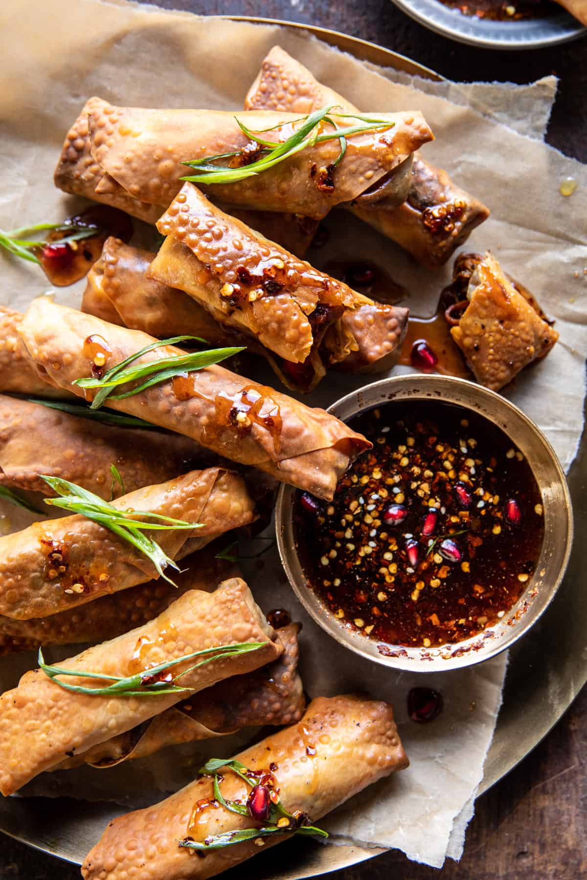 Crispy Sesame Ginger Egg Rolls with Sweet Chili Sauce | halfbakedharvest.com
