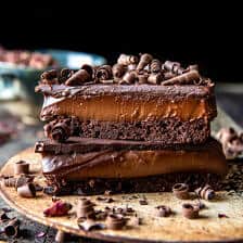 Triple Chocolate Espresso Mousse Cake | halfbakedharvest.com