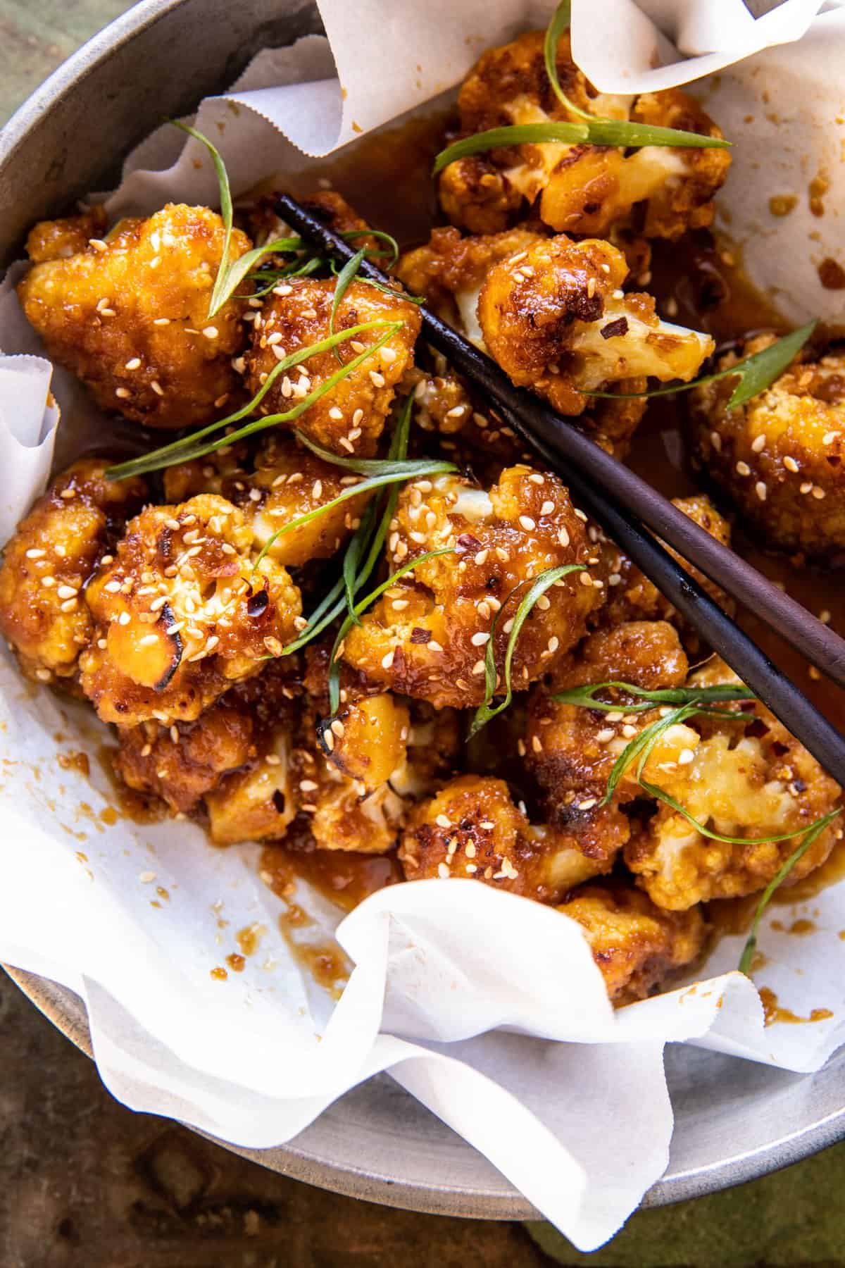 Baked Sesame Orange Cauliflower | halfbakedharvest.com