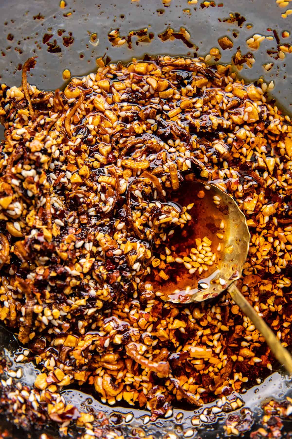 Crispy Sesame Garlic Chili Oil Noodles | halfbakedharvest.com