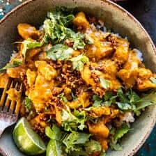 Simple Thai Yellow Chicken Curry with Spicy Garlic Butter | halfbakedharvest.com