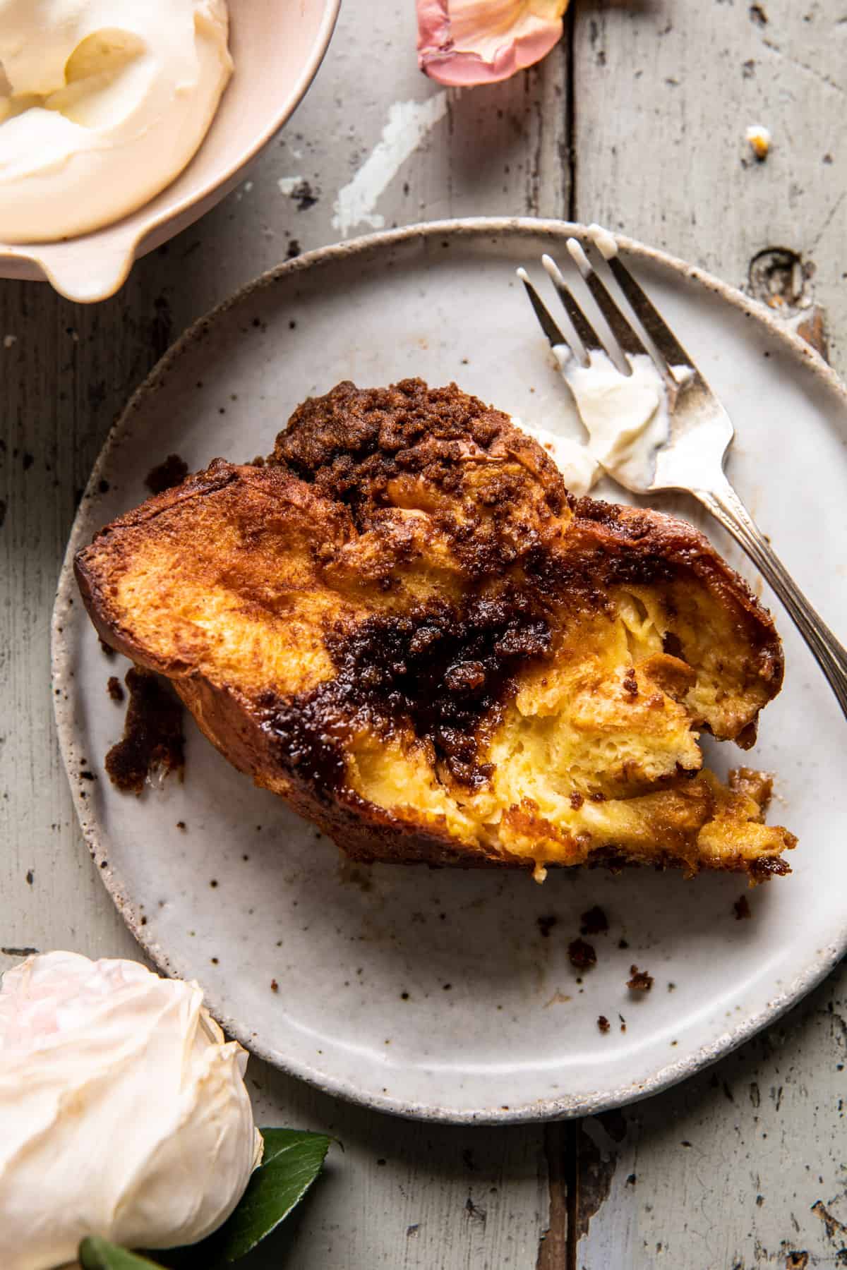 french toast on plate 