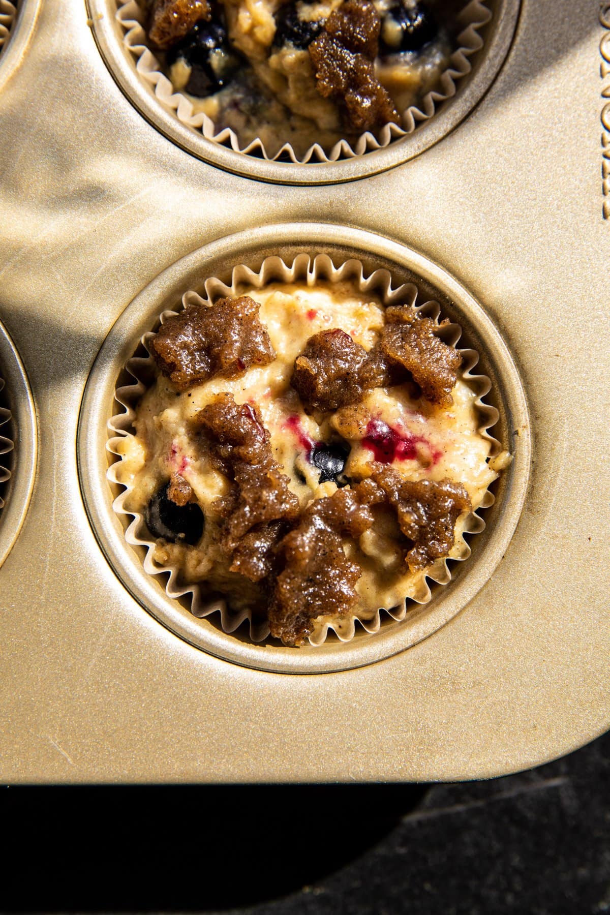 muffins before baking in muffin mold