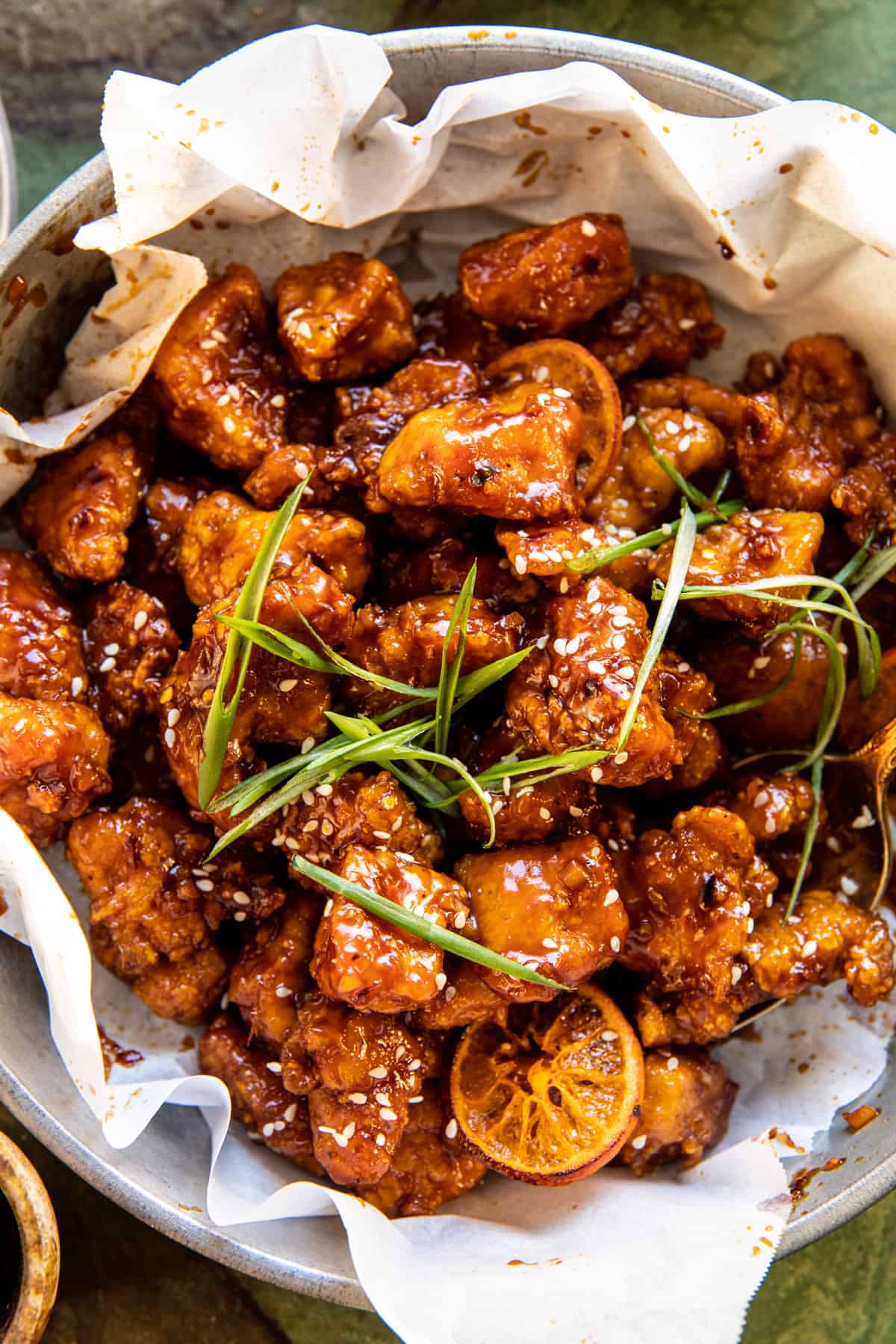 Spicy Orange Sesame Chicken | halfbakedharvest.com