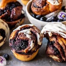 Blueberry Lemon Ricotta Sweet Rolls | halfbakedharvest.com