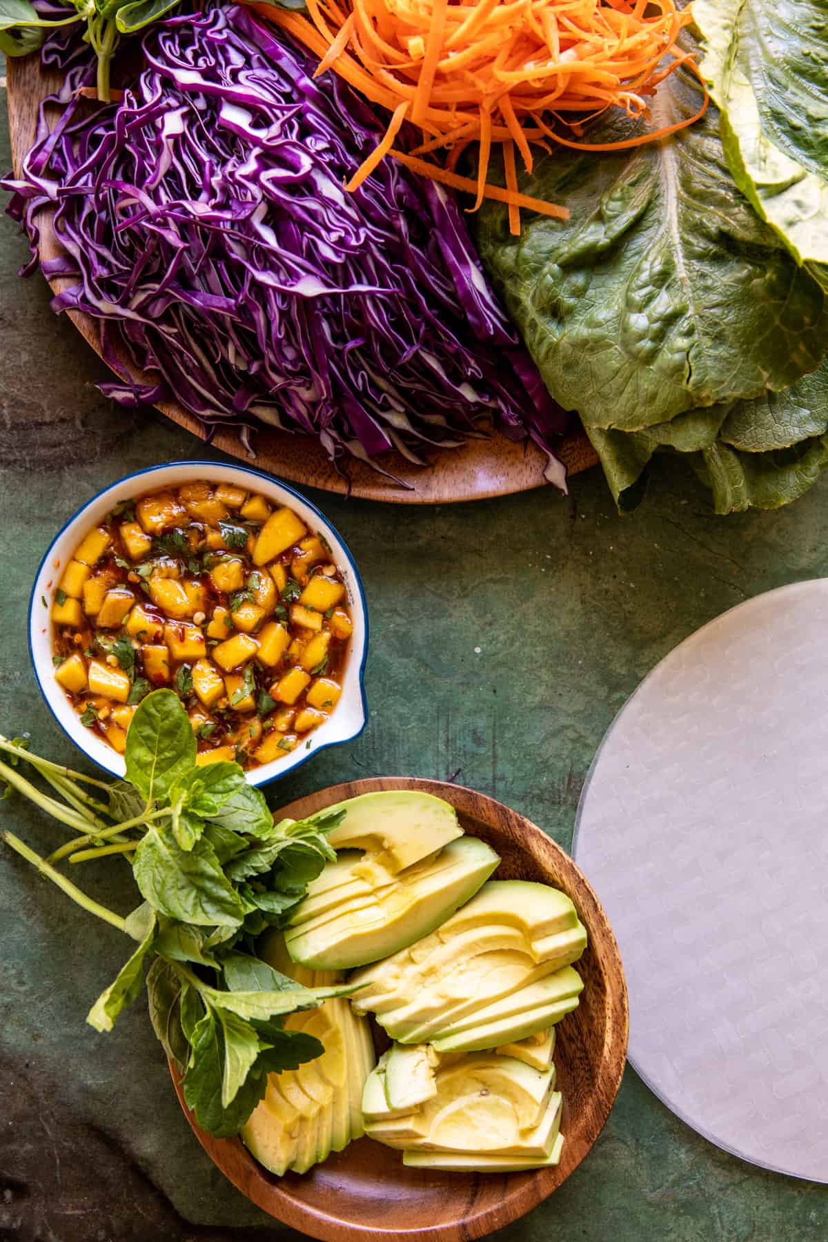 Chili Mango Summer Rolls with Ginger Peanut Sauce | halfbakedharvest.com