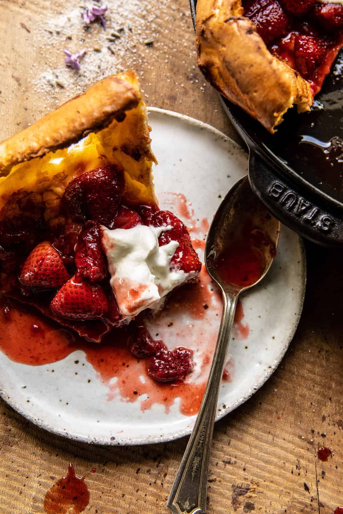 Hot Strawberry Jam Dutch Baby | halfbakedharvest.com