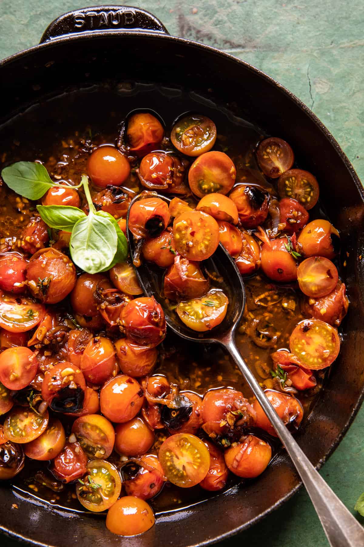 Pesto Chicken Saltimbocca with Burst Tomatoes and Burrata | halfbakedharvest.com
