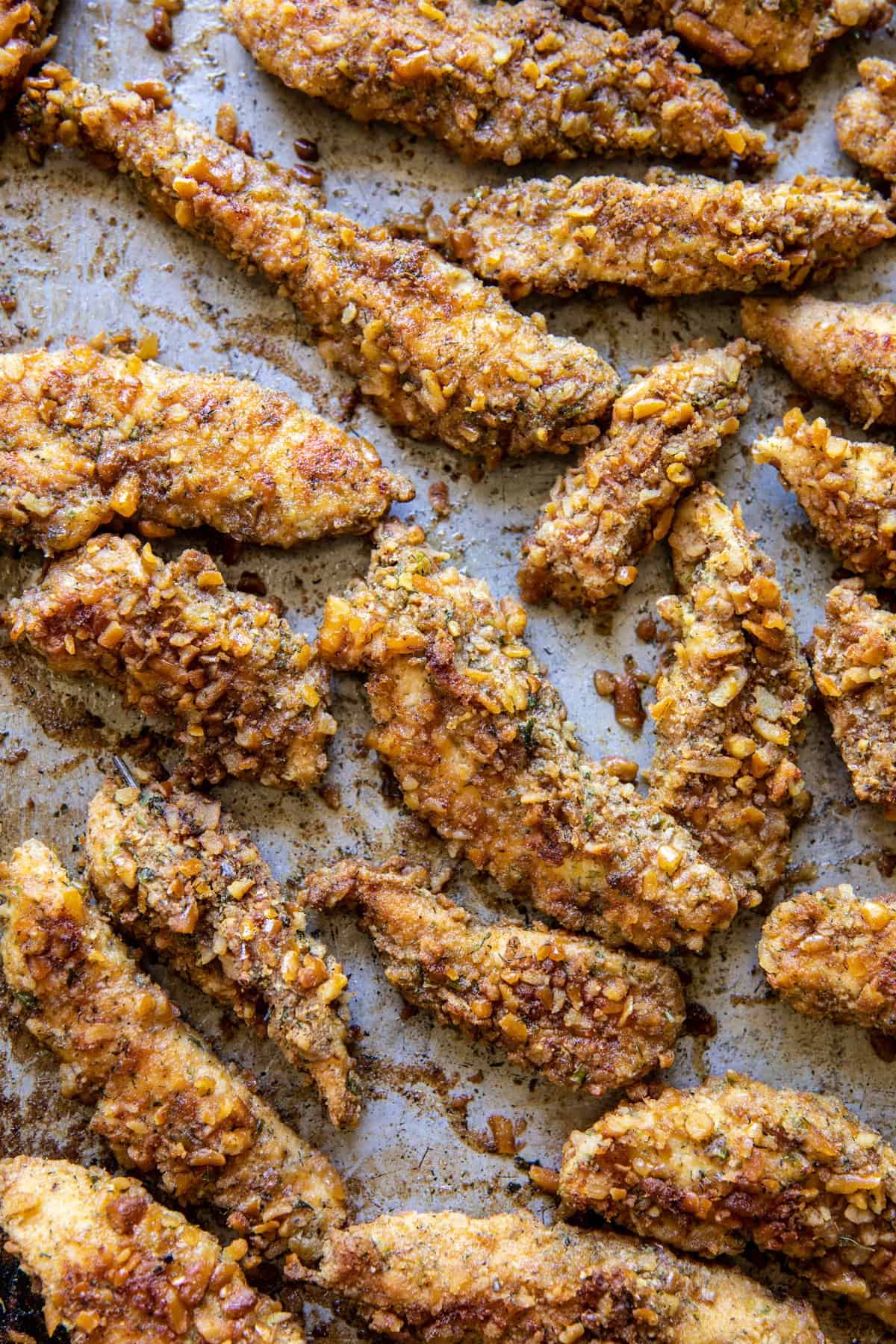 Buffalo Ranch Pretzel Chicken Caesar Salad | halfbakedharvest.com