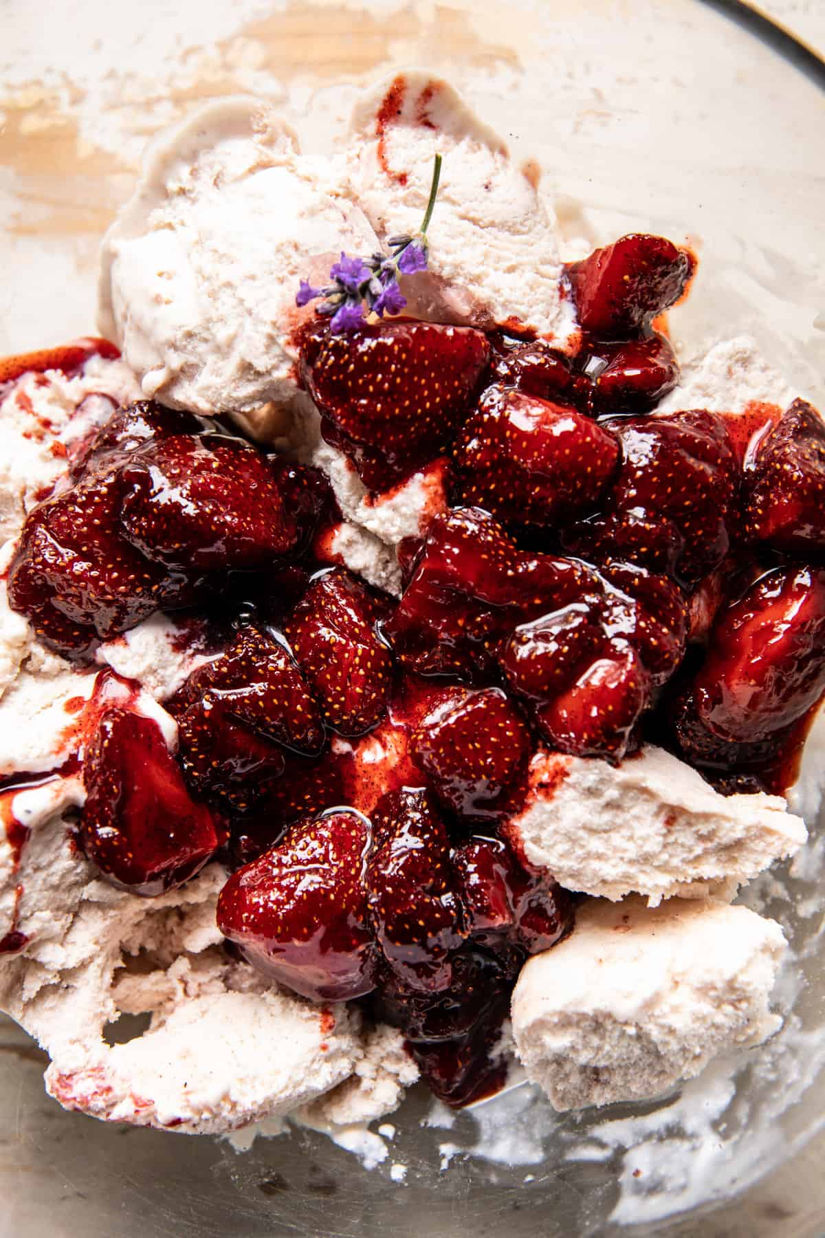 Strawberry Pretzel Ice Cream Cake | halfbakedharvest.com