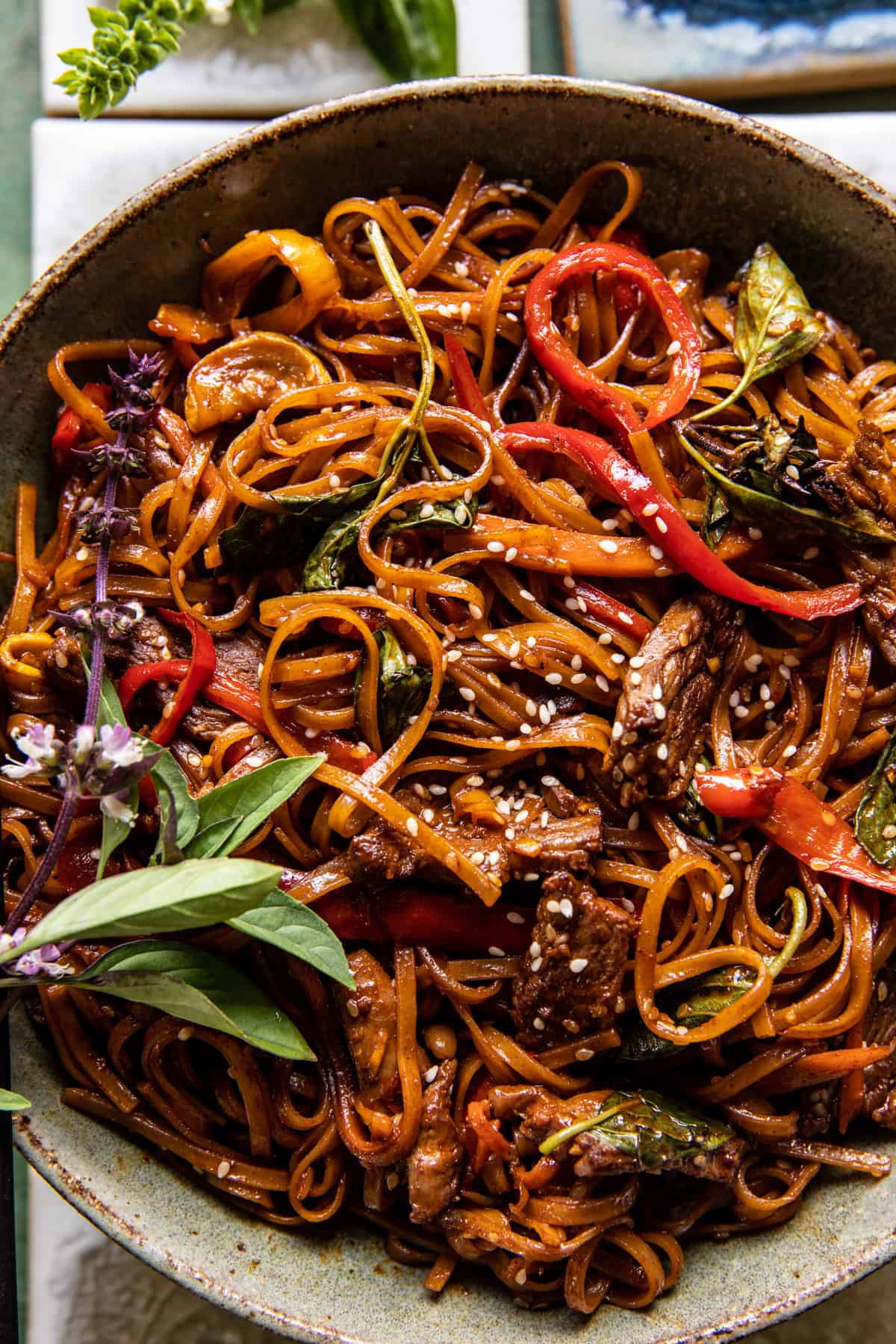 20 Minute Korean Beef Sesame Noodles | halfbakedharvest.com