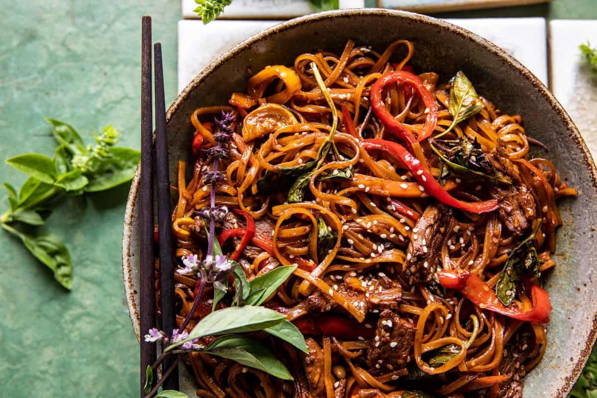 20 Minute Korean Beef Sesame Noodles | halfbakedharvest.com