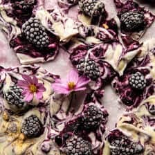 6 Ingredient Frozen Blackberry Yogurt Bark | halfbakedharvest.com
