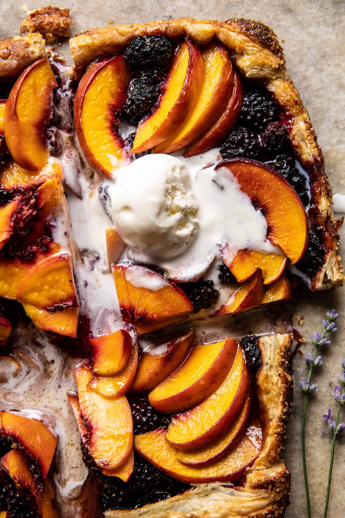 Blackberry Peach Galette | halfbakedharvest.com
