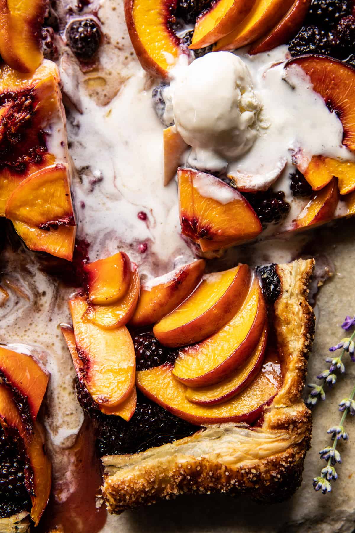 Blackberry Peach Galette | halfbakedharvest.com