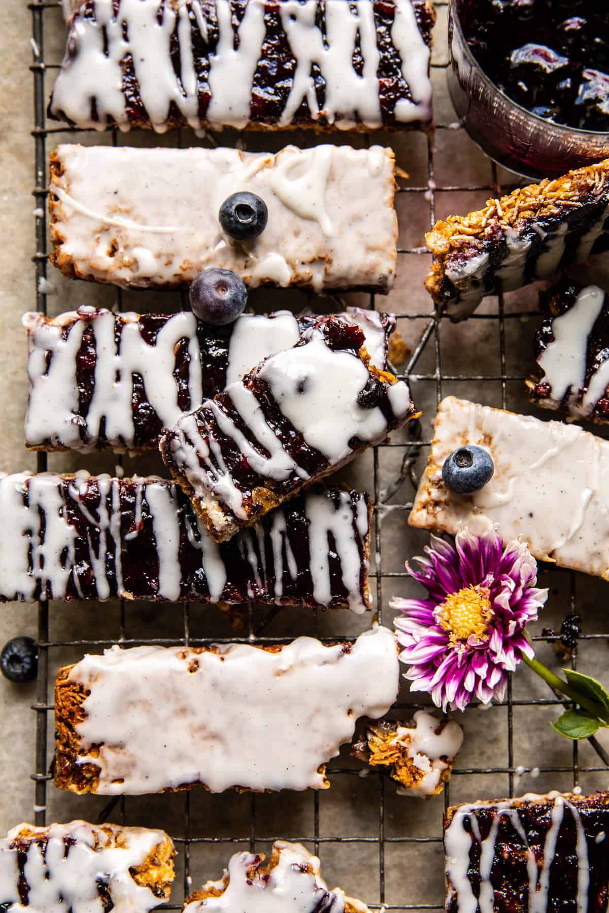 Blueberry Yogurt Granola Bars | halfbakedharvest.com