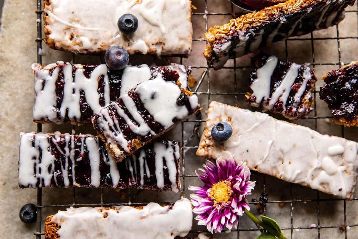 Blueberry Yogurt Granola Bars | halfbakedharvest.com