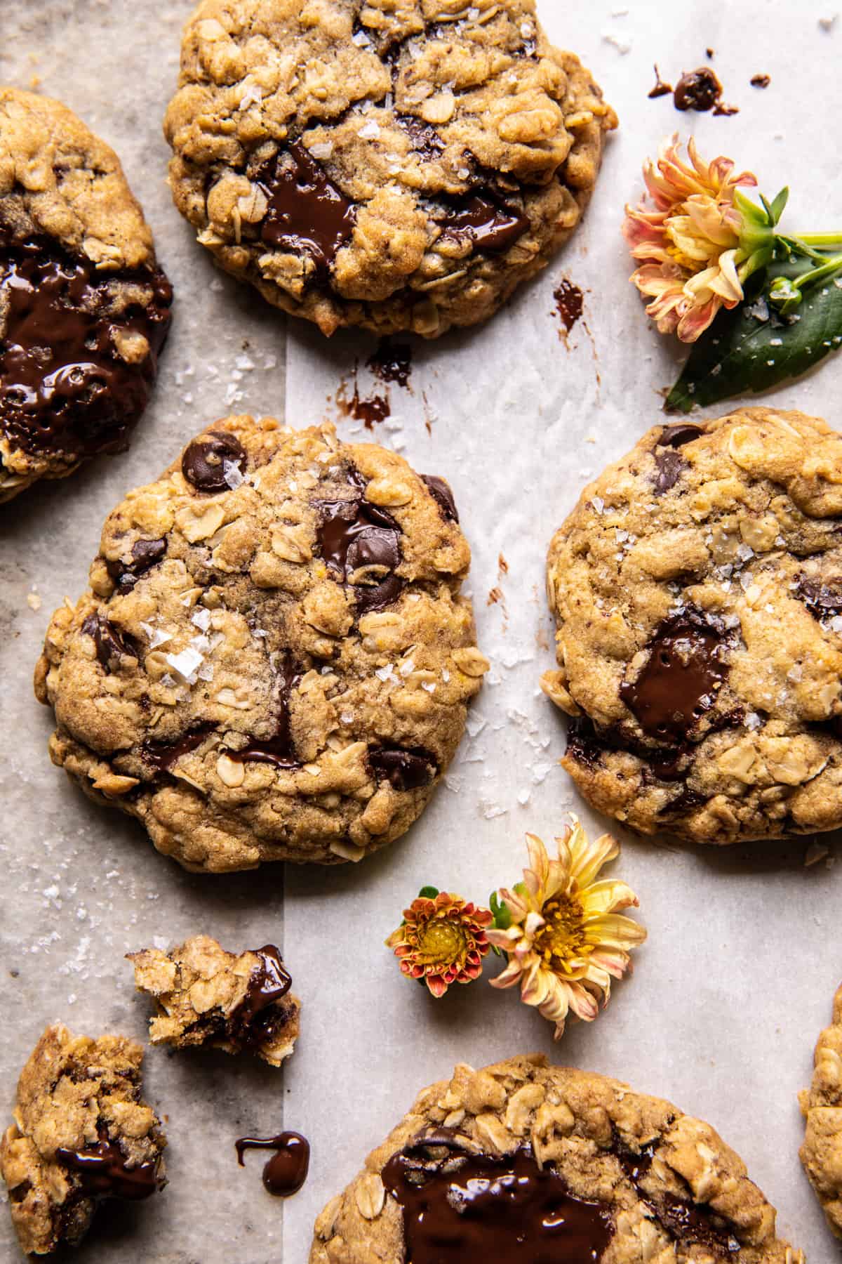 Brown Butter Oatmeal Chocolate Chip Cookies | halfbakedharvest.com