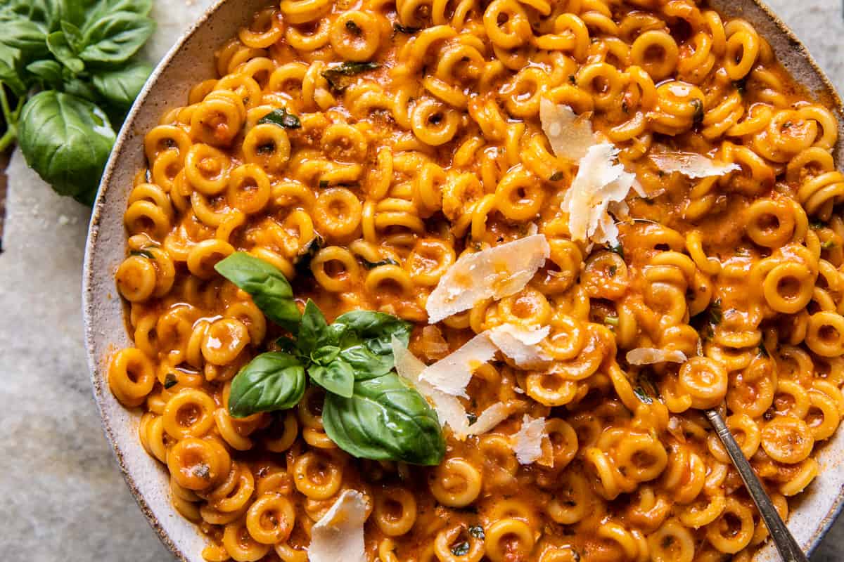 Super Easy Homemade Cheesy Spaghetti O’s | halfbakedharvest.com