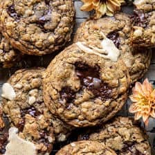 Chocolate Chip Espresso Oatmeal Cookies | halfbakedharvest.com