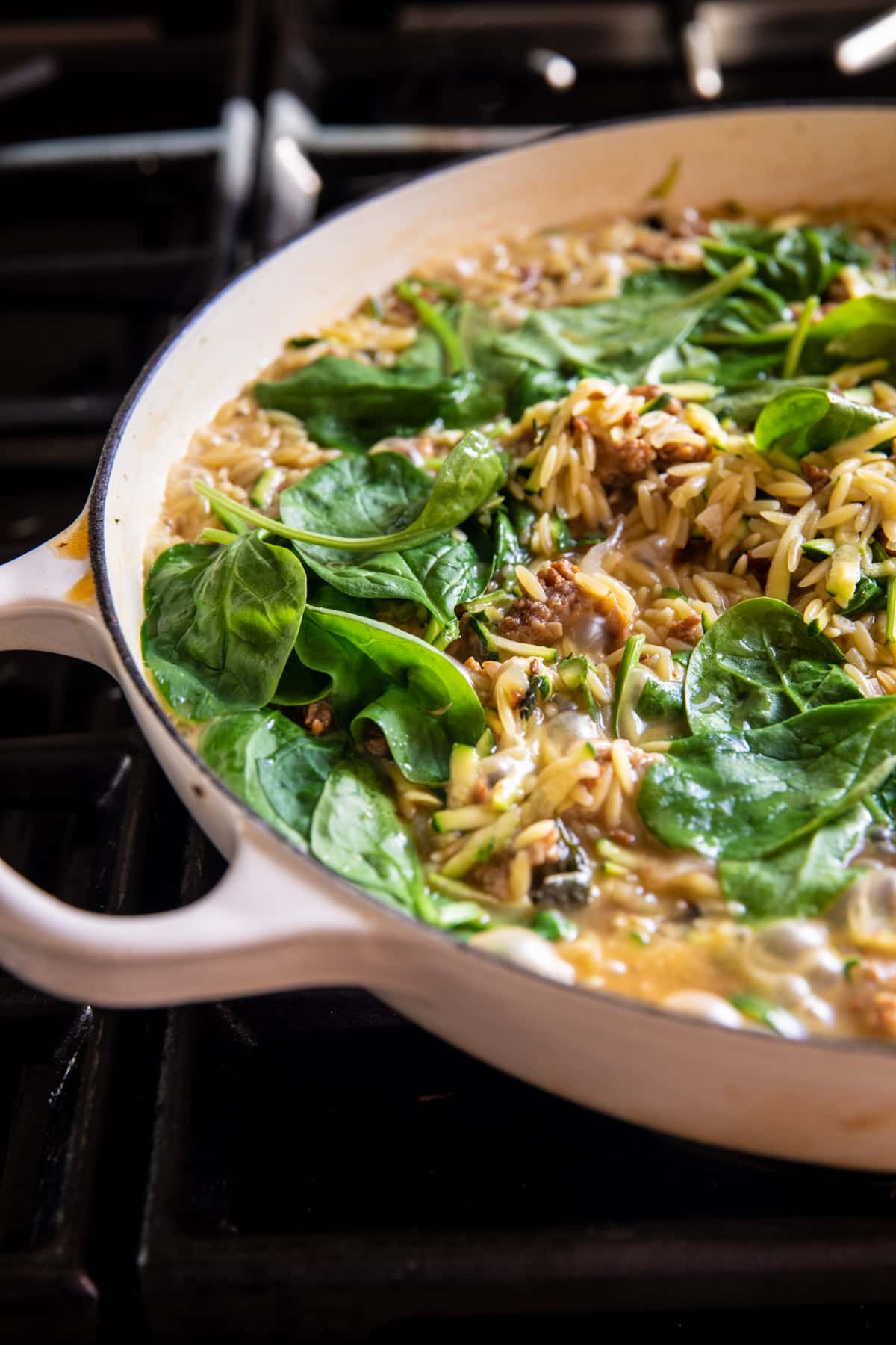 One Pot Creamy Sun-Dried Tomato Orzo | halfbakedharvest.com