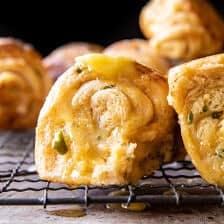 Salted Honey Butter Jalapeño Cheddar Rolls | halfbakedharvest.com
