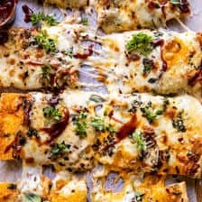 Sheet Pan BBQ Chicken Pizza | halfbakedharvest.com
