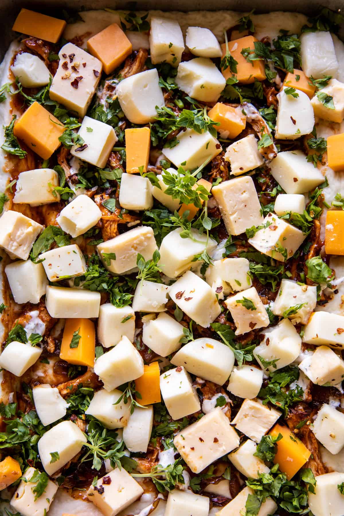 Sheet Pan BBQ Chicken Pizza | halfbakedharvest.com