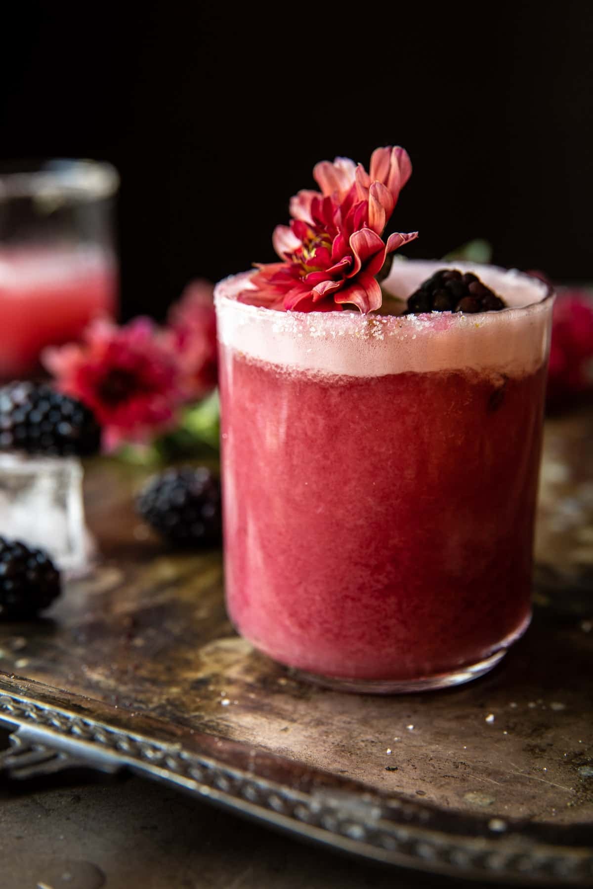 Spicy Blackberry Margarita Sour | halfbakedharvest.com