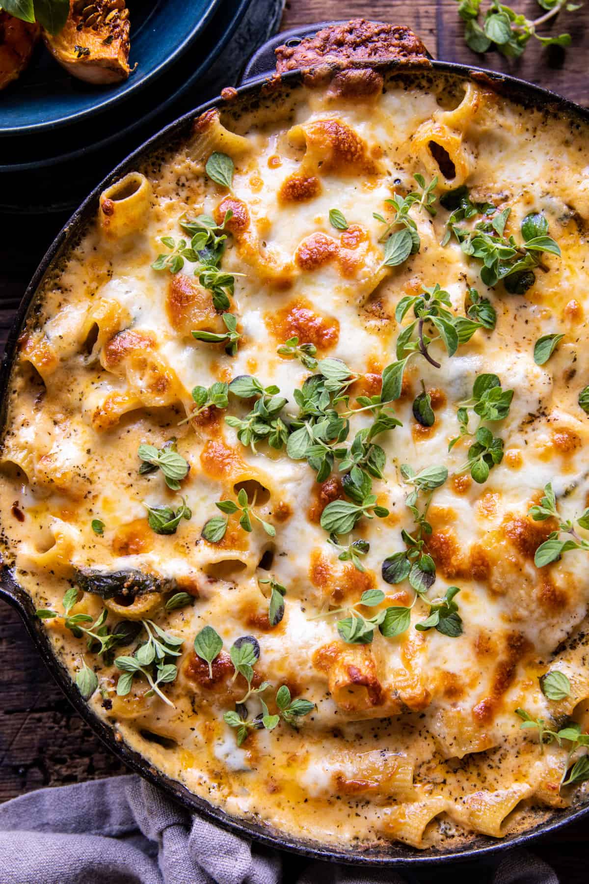 Baked 4 Cheese Butternut Squash Rigatoni | halfbakedharvest.com