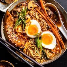 Better For You Chicken and Spinach Ramen | halfbakedharvest.com