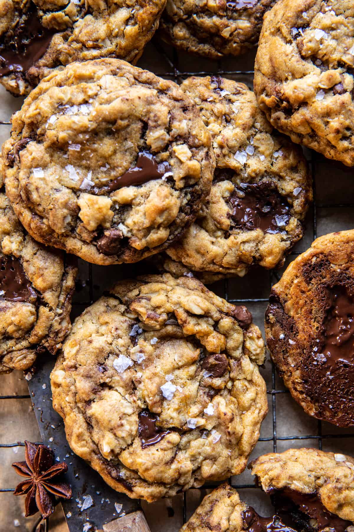 Brown Butter Pumpkin Oatmeal Chocolate Chip Cookies | halfbakedharvest.com