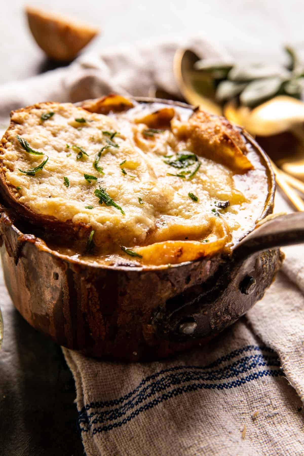 Creamy Tortellini French Onion Soup | halfbakedharvest.com