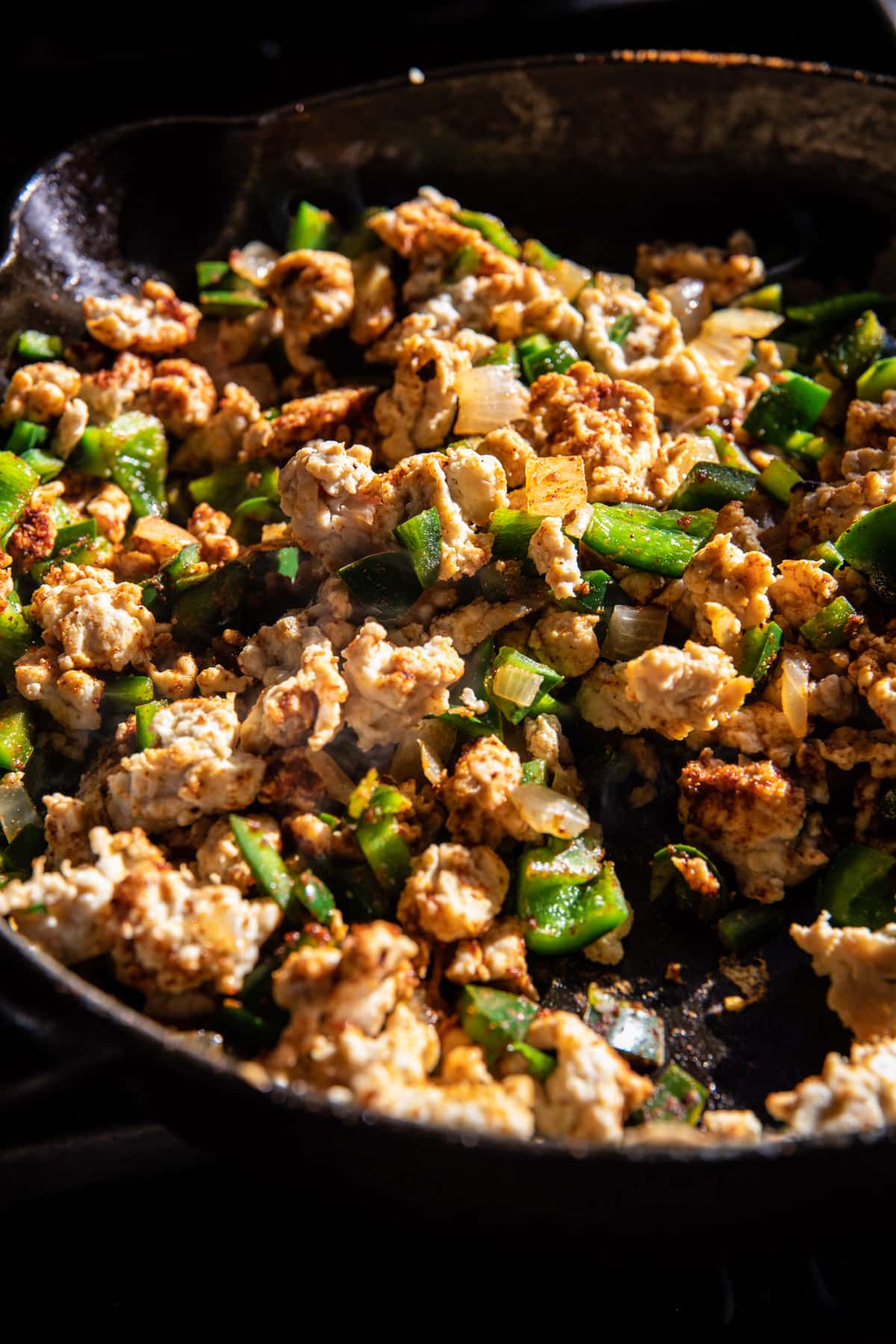 One Skillet Buffalo Ranch Chicken Enchilada Bake | halfbakedharvest.com