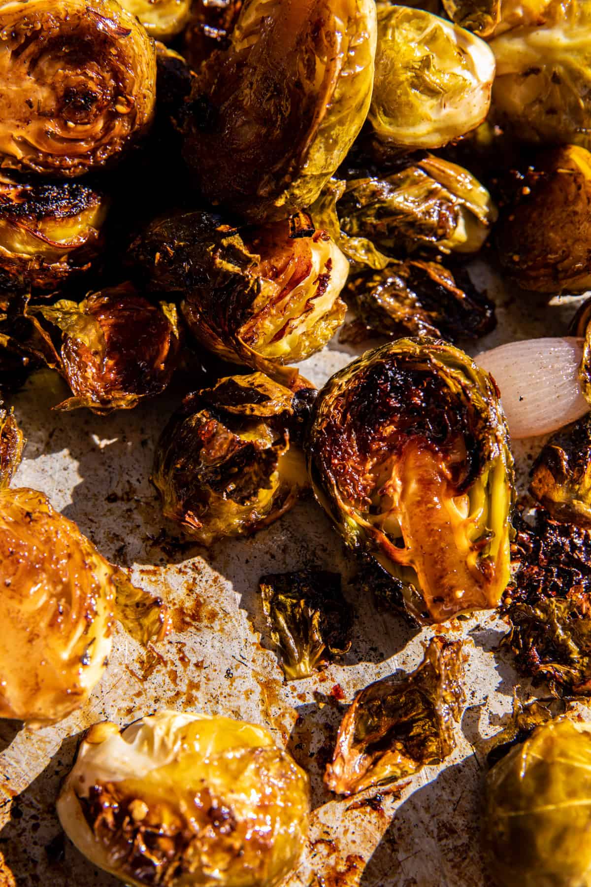 Roasted Balsamic Parmesan Brussels Sprouts | halfbakedharvest.com
