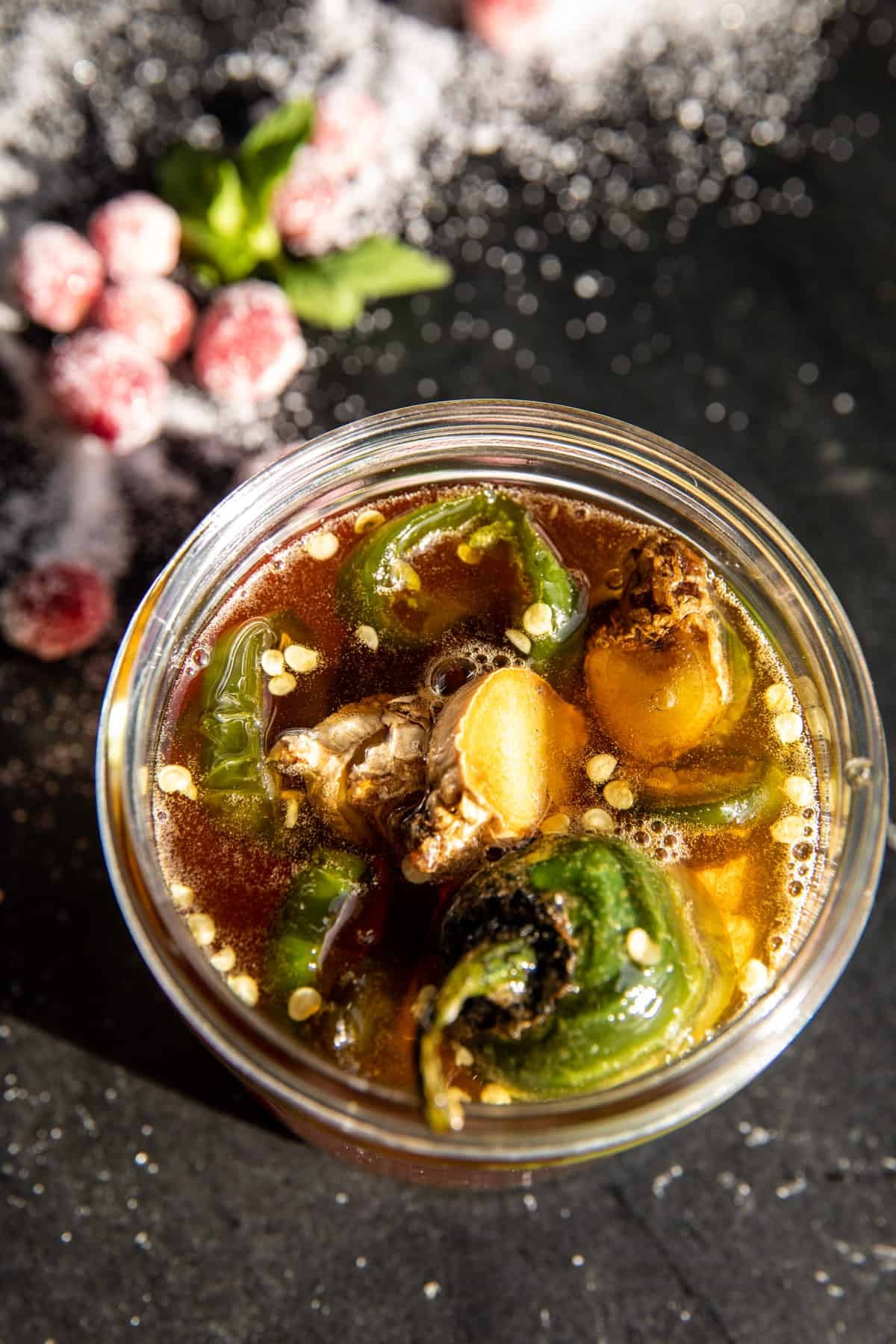 Spicy Sweet Holiday Storm Cocktail | halfbakedharvest.com