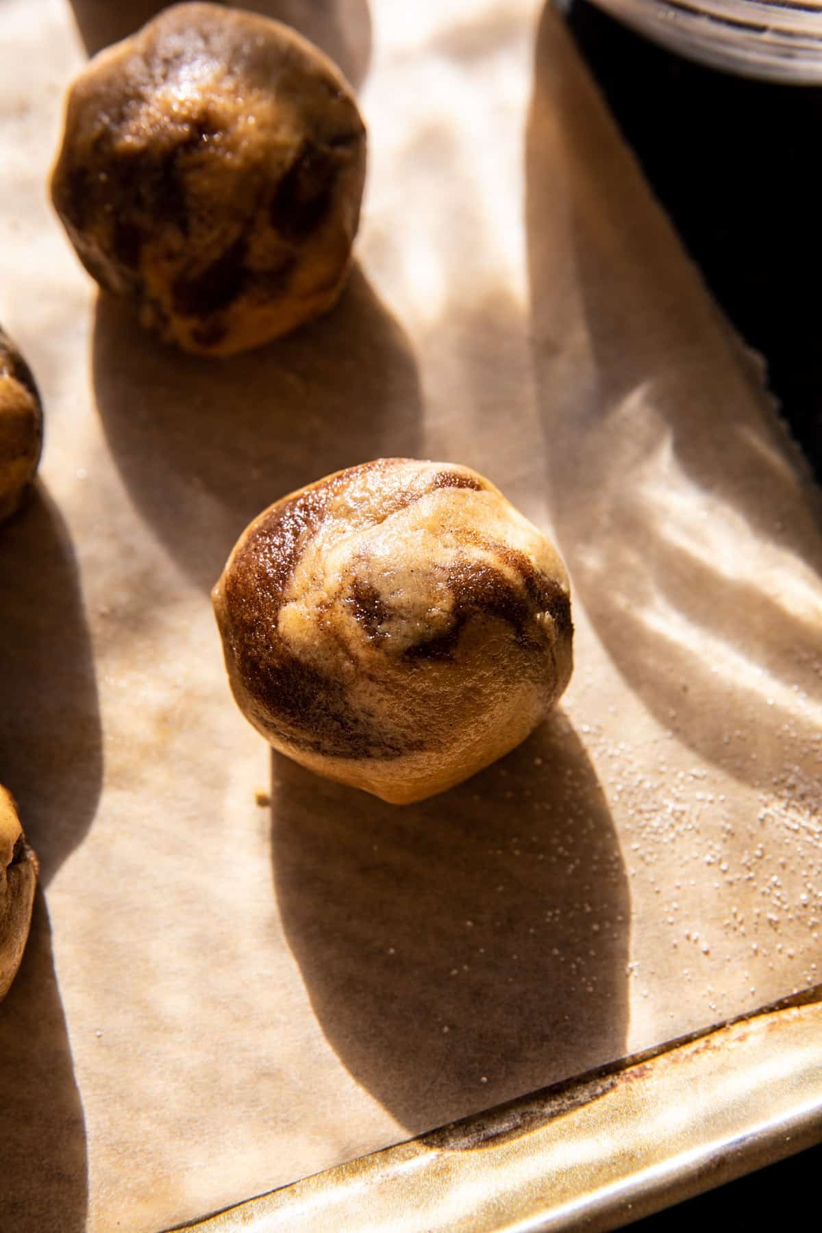 Chewy Frosted Cinnamon Swirl Snickerdoodles | halfbakedharbest.com
