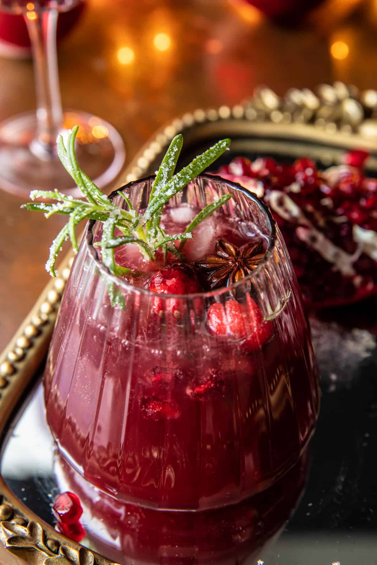 Christmas Pomegranate Punch (+ mocktail) | halfbakedharvest.com