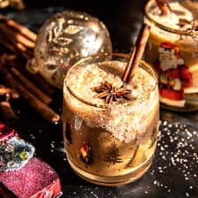 Christmas Vacation Dirty Chai Cocktail (with mocktail) | halfbakedharvest.com