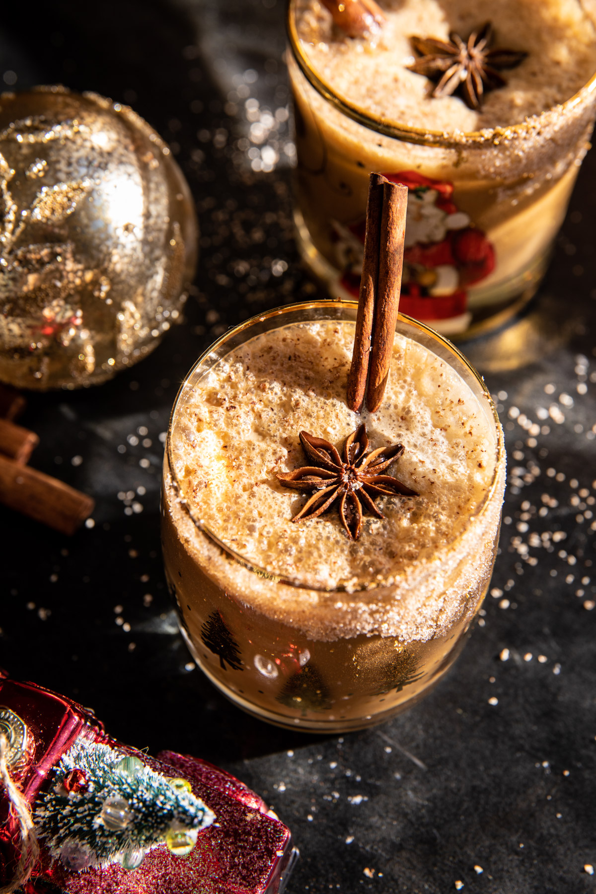 Christmas Vacation Dirty Chai Cocktail (with mocktail) | halfbakedharvest.com