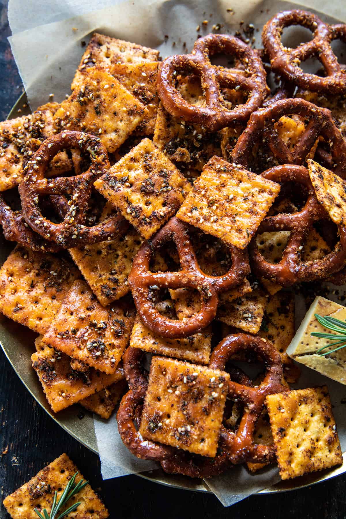 Everything Ranch Crackers and Pretzels | halfbakedharvest.com