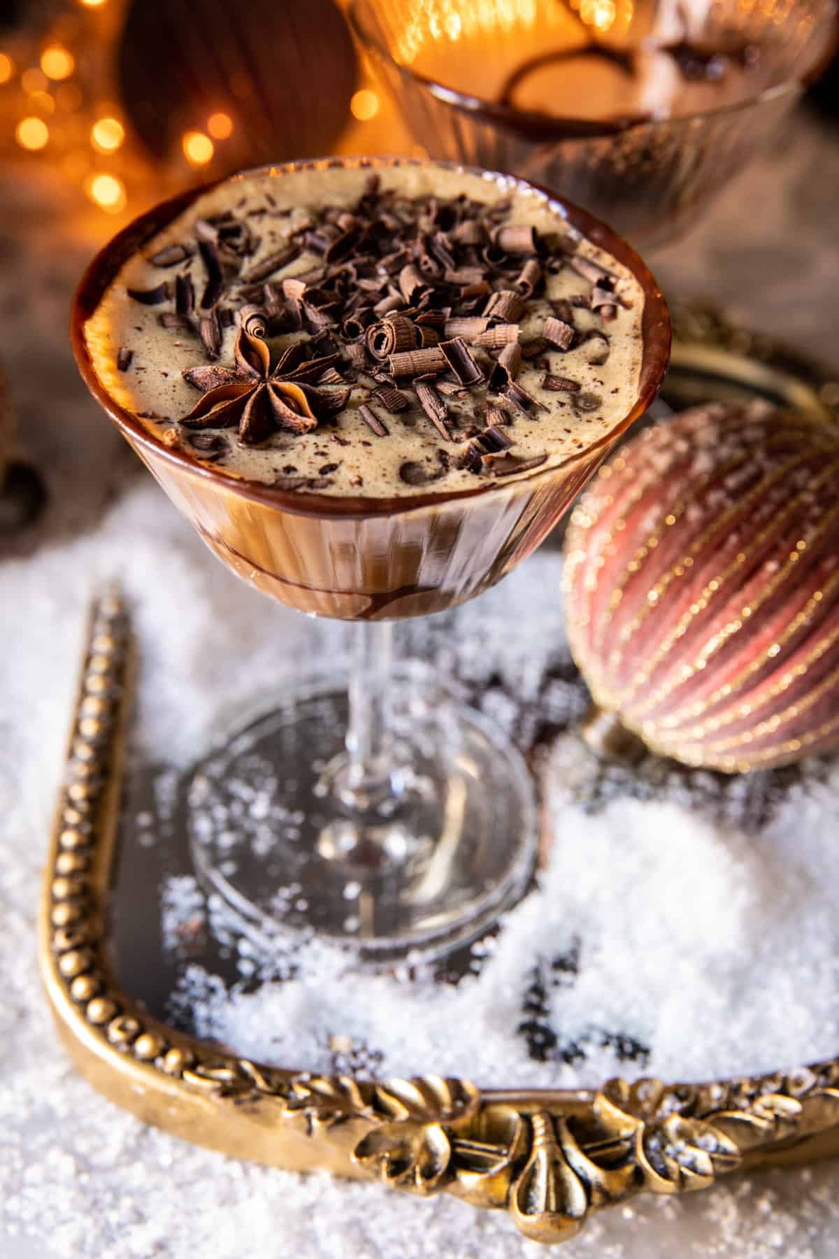 Old Saint Nick's Chocolate Espresso Martini | halfbakedharvest.com