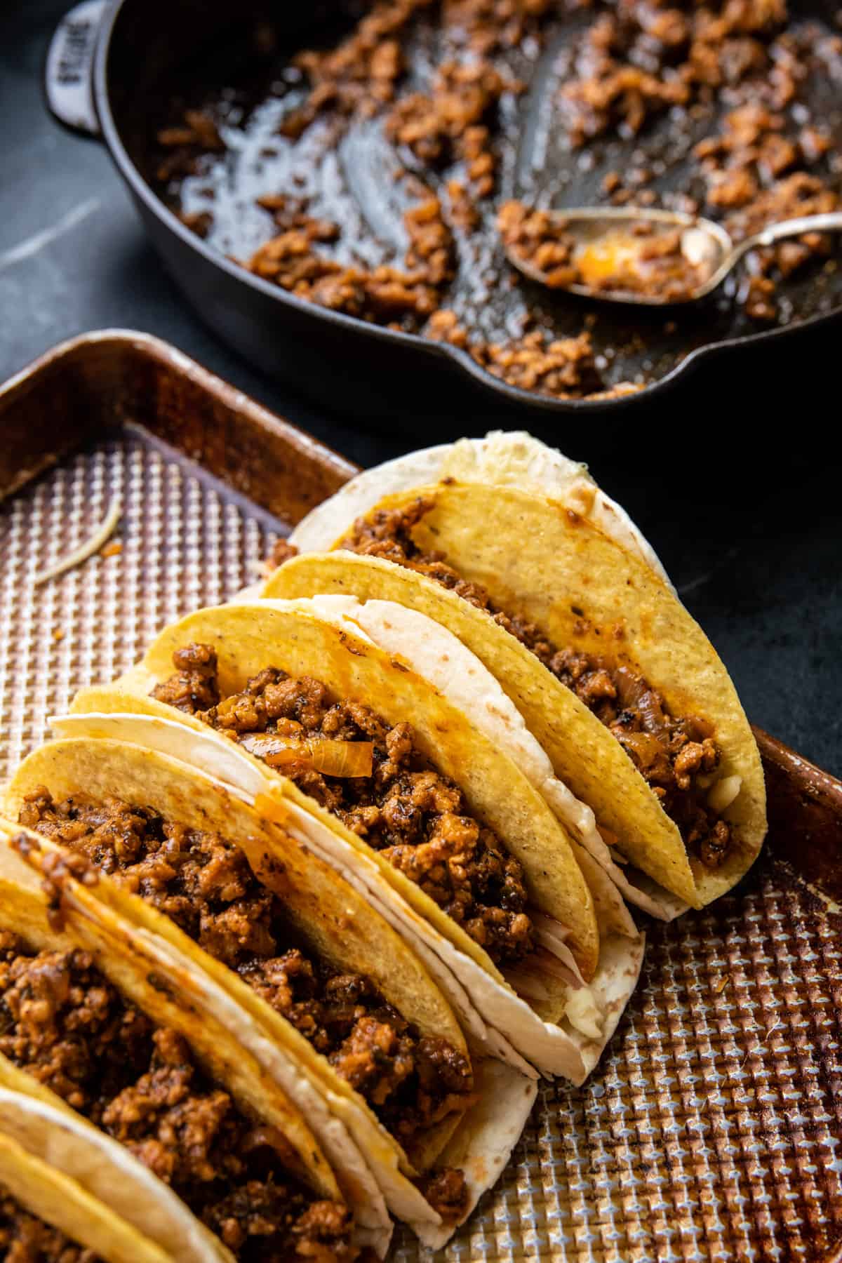 Spicy Buffalo White Chicken Chili Tacos | halfbakedharvest.com