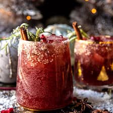 Whoovile’s Spiced Up Christmas Margarita (with mocktail) | haldbakedharvest.com