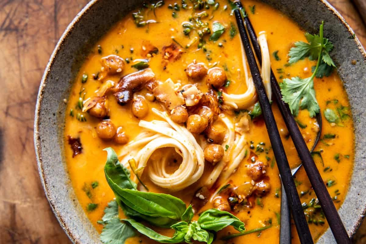 30 Minute Coconut Curry Noodle Soup | halfbakedharvest.com