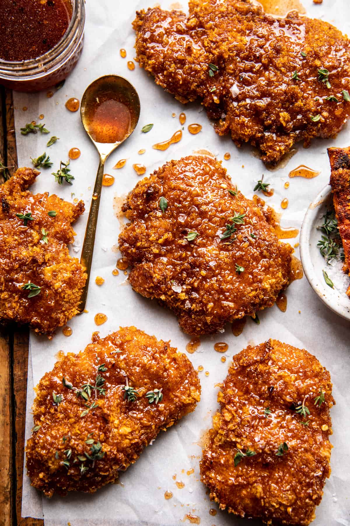 Baked Crunchy Hot Honey Chicken | halfbakedharvest.com