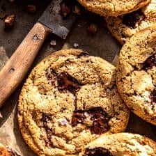 Peanut Butter Protein Chocolate Chip Cookies | halfbakedharvest.com